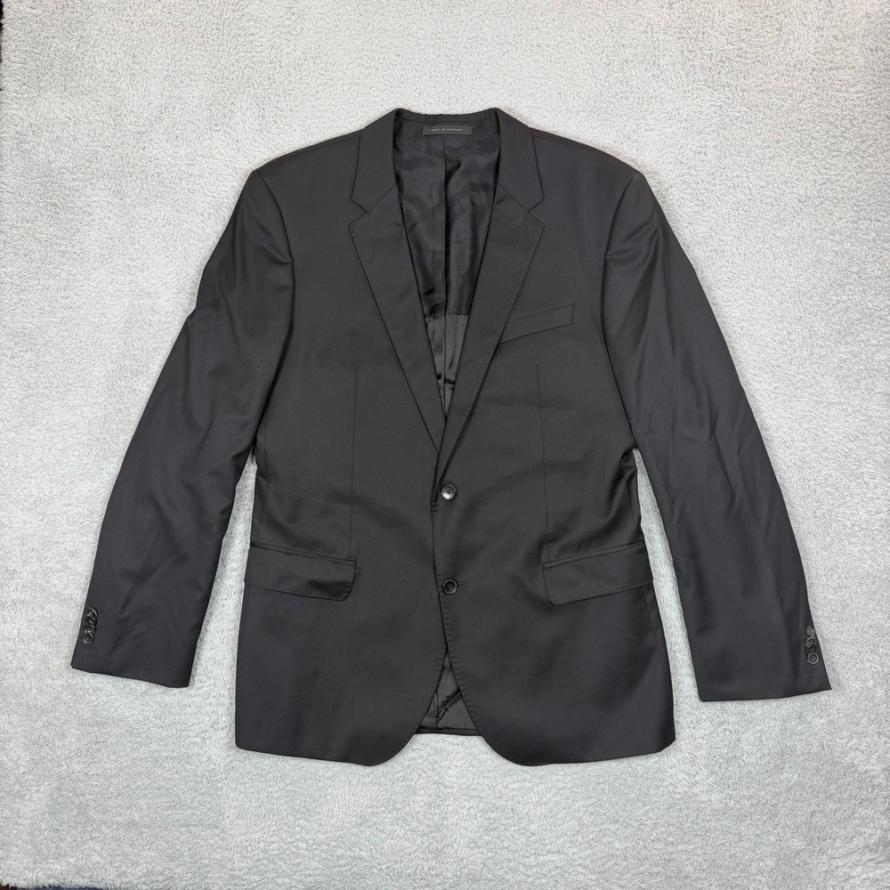 Hugo Boss Mens Black Guabello Super 120 Wool Blazer Jacket 44R Create Your Look